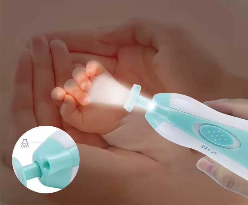 Cortauñas eléctrico para bebé 🍼 - Cuida sus manitos con ternura 💖
