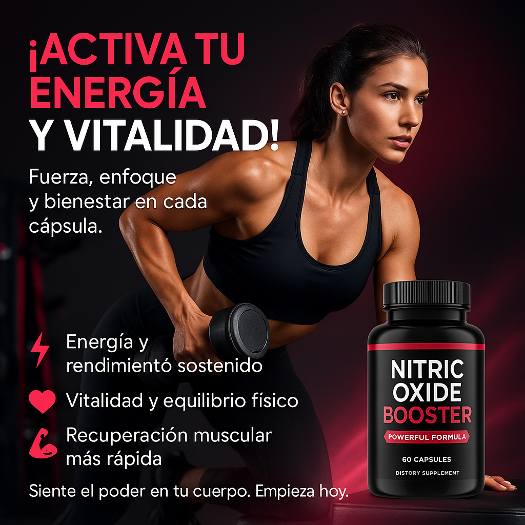 Nitric Oxide 💊 | Potencia y energía masculina 💪
