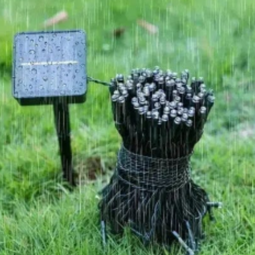 LUCES LED NAVIDEÑAS MULTICOLOR CON PANEL SOLAR (20 METROS) 🎄