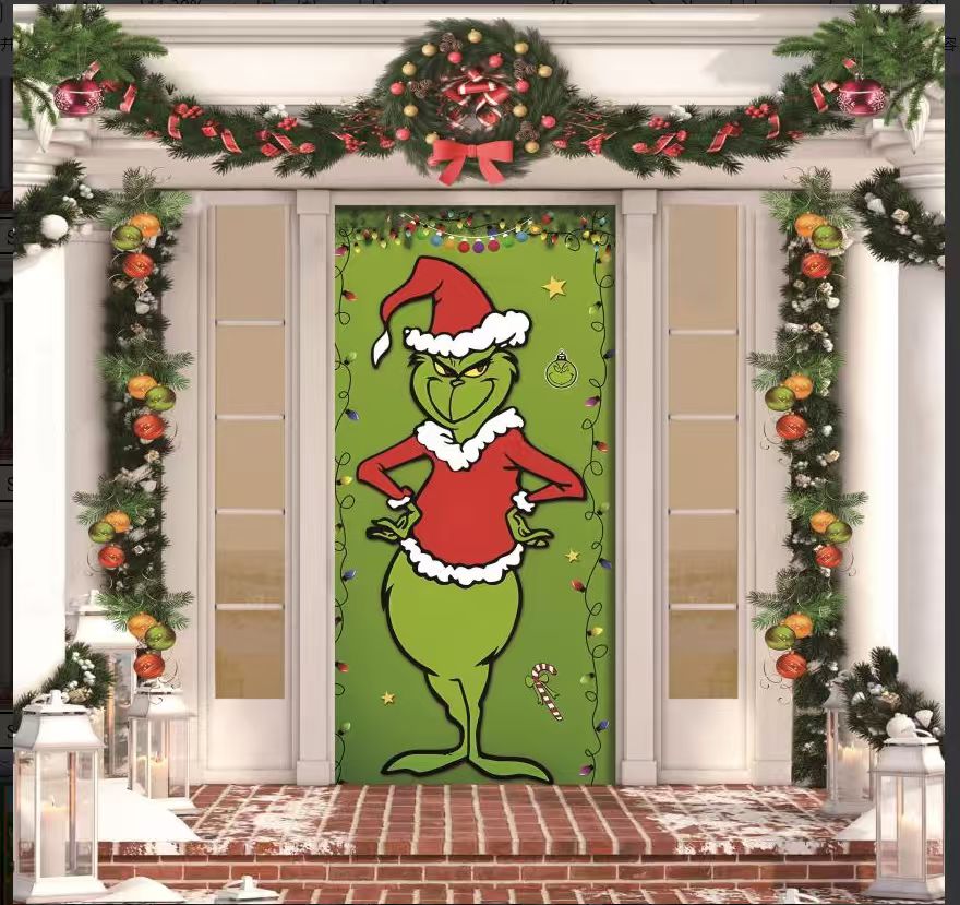 🎄 Funda premium para Puerta | ¡Transforma tu entrada al instante! 🎅