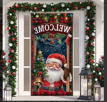 🎄 Funda premium para Puerta | ¡Transforma tu entrada al instante! 🎅