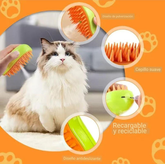 CEPILLO VAPORIZADOR PARA MASCOTAS