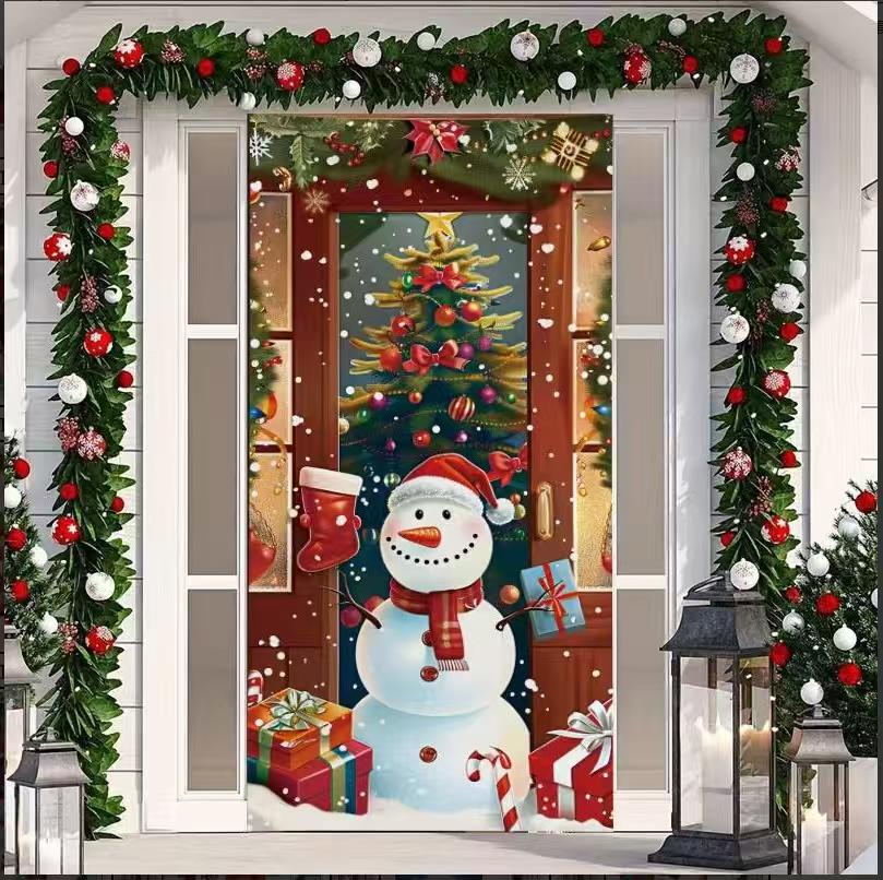 🎄 Funda premium para Puerta | ¡Transforma tu entrada al instante! 🎅