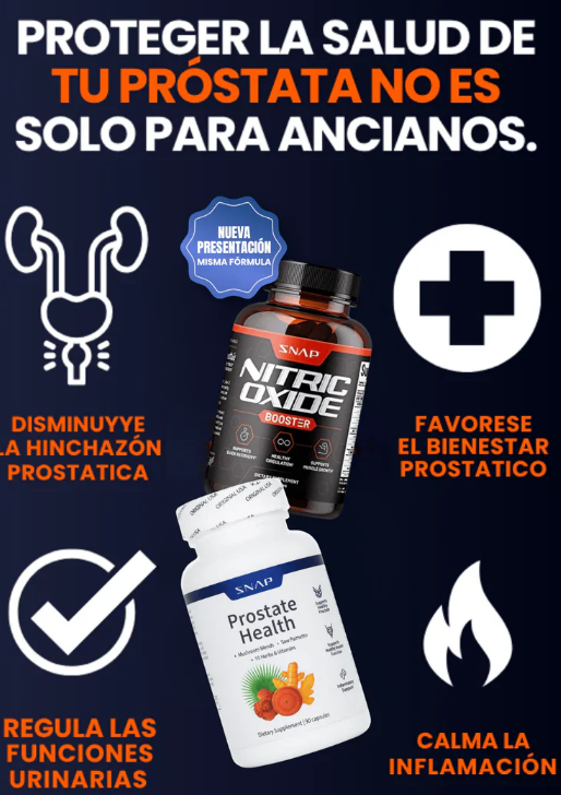 💪 COMBO MACHO SNAP: Nitric Oxide + Prostate Health 🌿