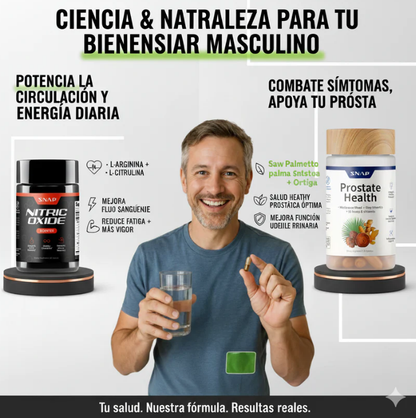💪 COMBO MACHO SNAP: Nitric Oxide + Prostate Health 🌿